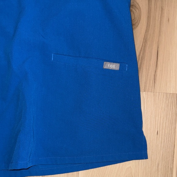 Women’s Figs Royal Blue Scrub Top - Picture 3 of 5